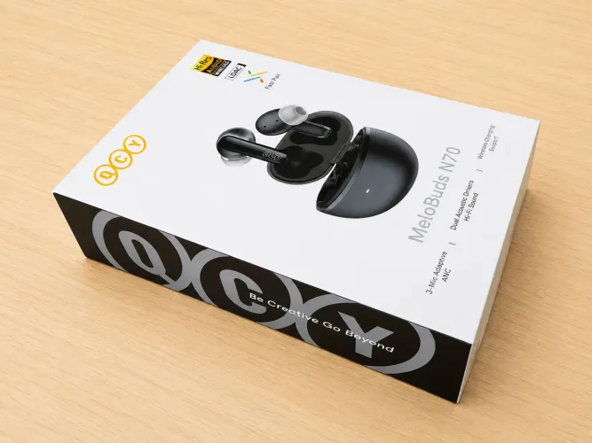 Fone Bluetooth QCY Melobuds N70 HT18 Preto Lacrado Original