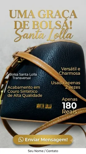 Charmosa bolsa Santa Lolla