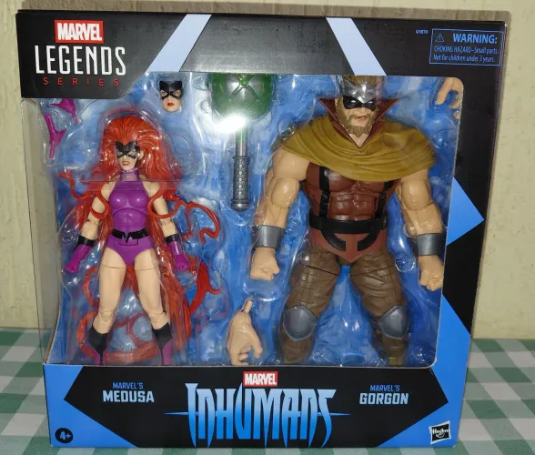 Marvel Legends Inumanos 2 Pack Medusa E Gorgon Hasbro - Novo Lacrado