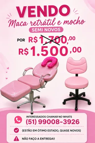 Maca retrátil e mocho 