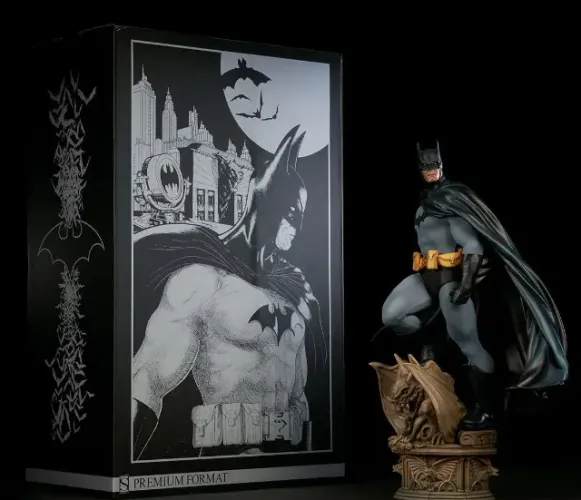 ESTATUA BATMAN 1/4 SIDESHOW DETALHE NA ROUPA
