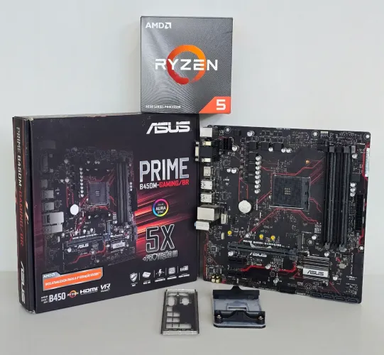 Kit Gamer AMD Ryzen 5 4500 + Asus Prime B450M Gaming + Cooler Box