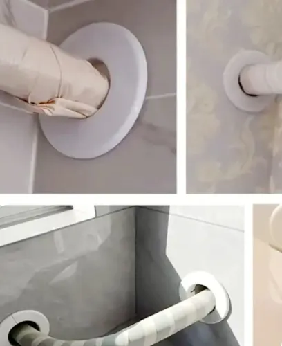 Kit 2 acabamento furo ar condicionado