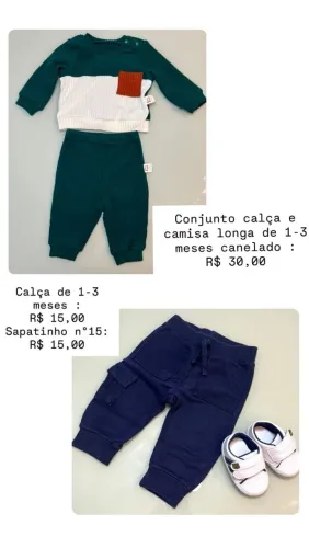 Roupinhas de bebê de 0-3 meses