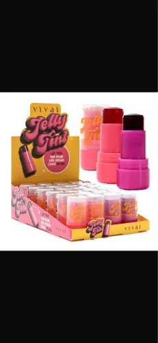 Box fechado jelly tint boca e blush 2 tons com 24