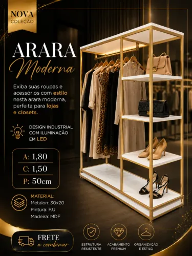 Arara estilo industrial