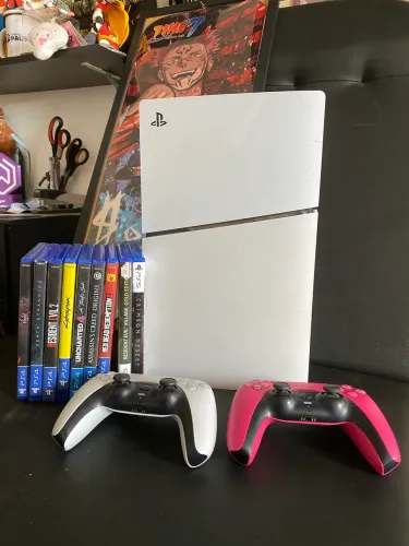 PS5 Mídia Física Impecável + 2 Controles + 9 Jogos | Pouquíssimo uso