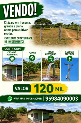 Vendo excelente chácara!