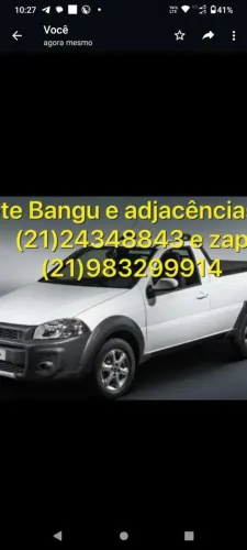 Frete em bangu e adjacências.