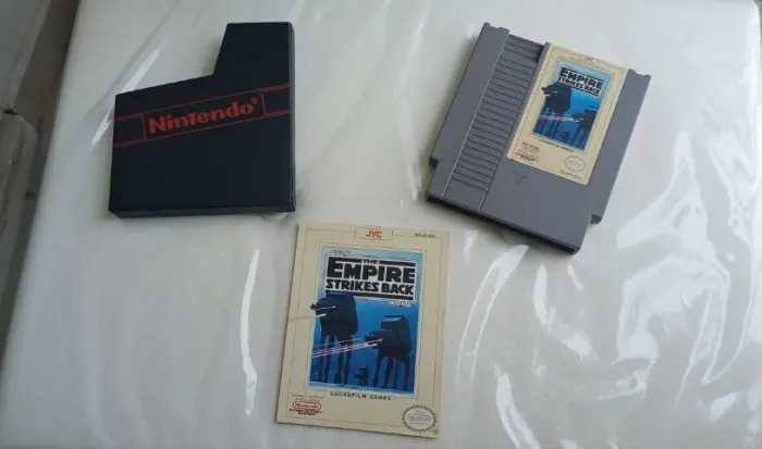 Star Wars The Empire Strikes Back Nes, Manual, Luva Impecável RARO