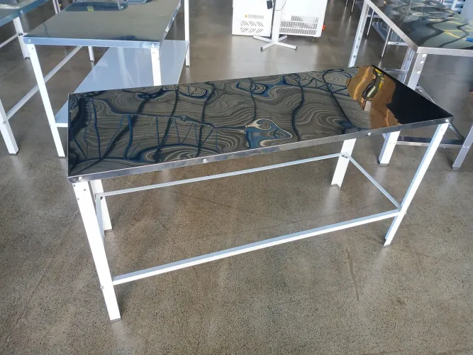 Mesa Bancada inox Apoio Panificadora 1,60 x 0,60