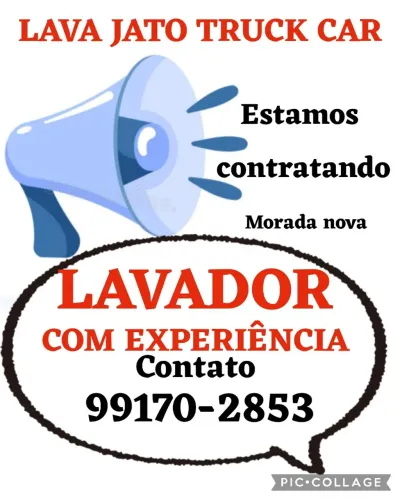 Estamos contratando lavador c/ ou s/ experiência