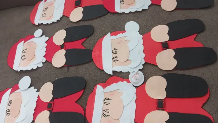 Enfeites de natal de Eva artesanal