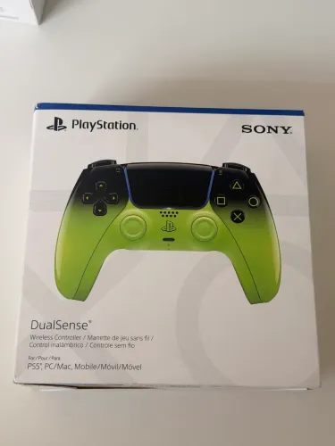 Controle Sem Fio Sony Dualsense Hyperpop Remix Green Para Ps5 Bluetooth Feedback