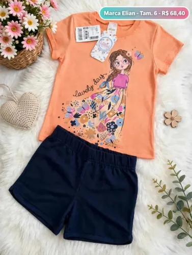 Conjunto infantil, tamanho 6