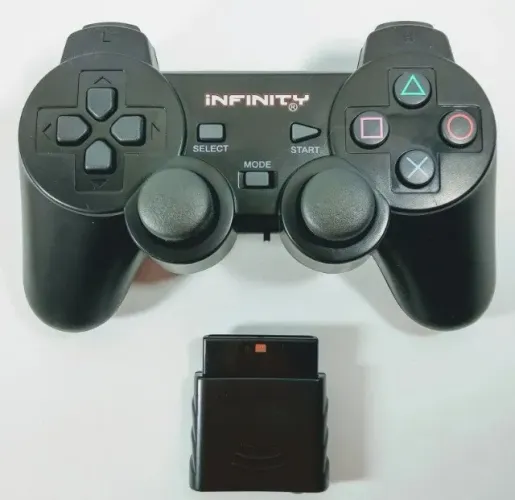 Controle Gamer Ps2 Sem Fio Joystick - Novo 
