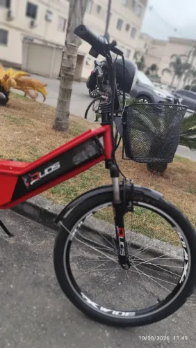 Bicicleta Elétrica Duos ? Ano 2024, Vermelha