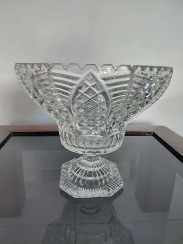 Vaso em cristal lapidado