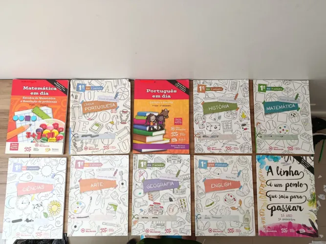Kit Apostilas Mackenzie 1°Ano Fundamental Crescer em Sabedoria 1° e 2° semestres