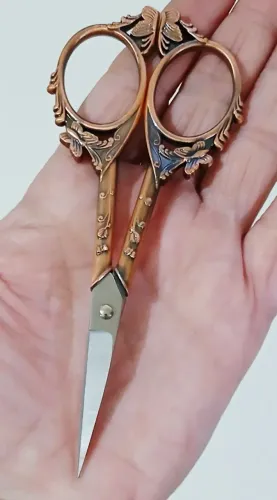 MEGA PROMOÇÃO ! TESOURA VINTAGE BORBOLETA BRONZE