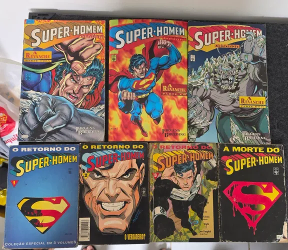 Lote 7 HQs Clássicas: A morte e o retorno do super-man