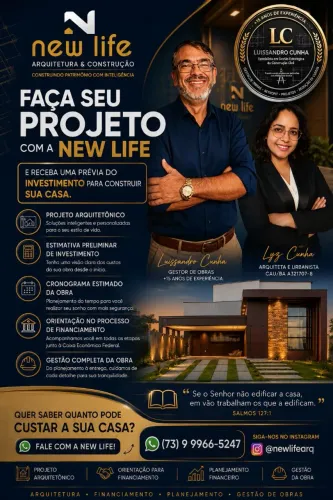 A New Life Arquitetura & Construção oferece soluções completas
