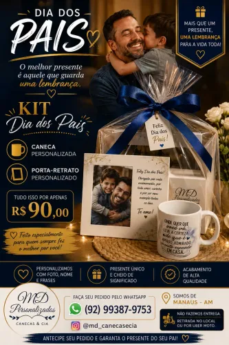 Kit Especial Dia dos Pais - Presente Personalizado