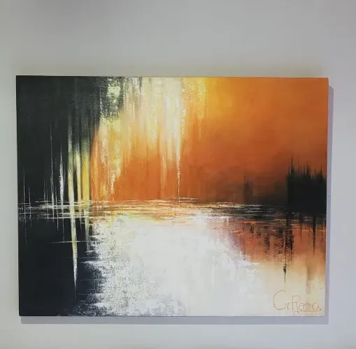 Quadro abstrato original - 70 x 90 cm