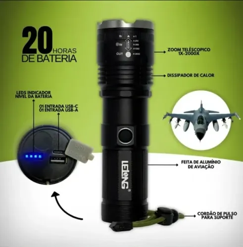 Lanterna LELONG 9000 mah