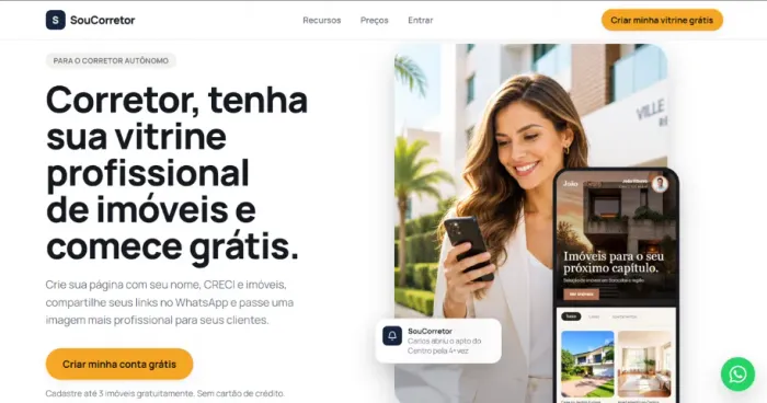 SouCorretor | Vitrine de Imóveis + Leads + Parcerias