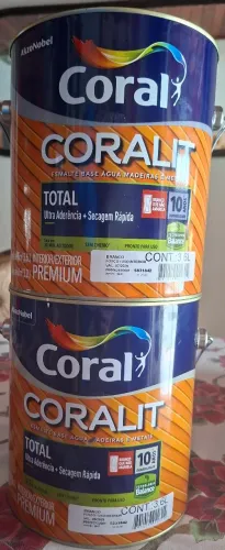 Coral Coralite esmalte sintético madeiras e metais 3.6L( Base Água) BRANCO FOSCO