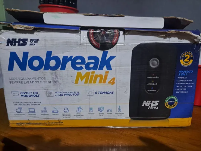 Nobreak NHS mini 4 ( precisa substituir a bateria)