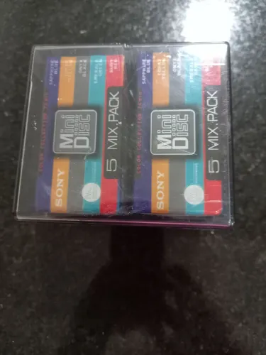 10 Mini dics graváveis Sony com caixa acrílico 