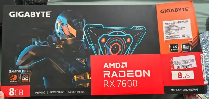 Placa de vídeo RX 7600