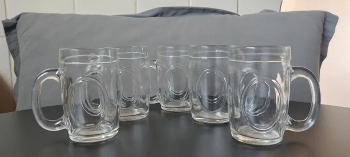 5 Canecas de chopp modelos Fritz da Wheaton 300ml - Usadas