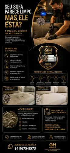 Limpeza e higienização de estofados 