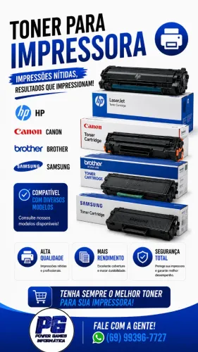 TONER PARA IMPRESSORA BROTHER CANON HP SAMSUNG