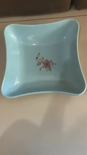 Refratário cerâmica Pozzani anos 60/70 - Azul Pastel