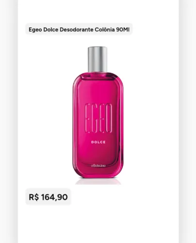 Perfume feminino EGEO ?