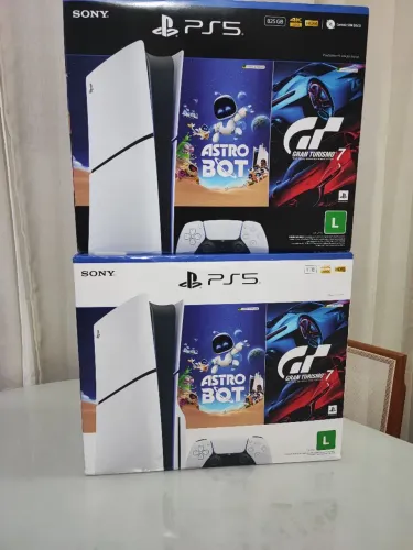 PS5 Slim 1TB mídia física novo lacrados 