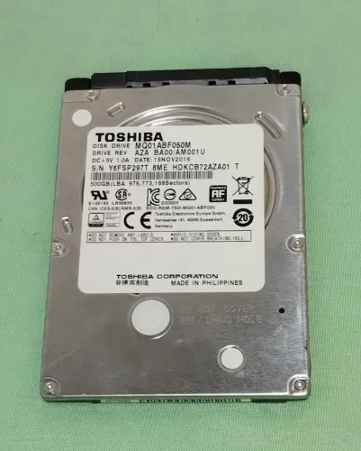 HDD 2,5. 500 gigas. Toshiba