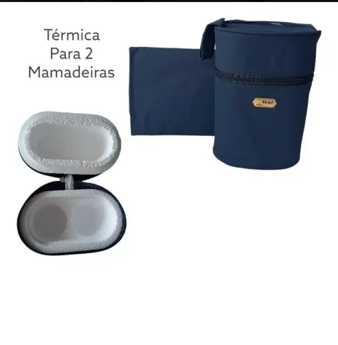 Bolsa termica para duas mamadeiras