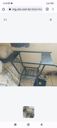 Mesa metal sem tampo 