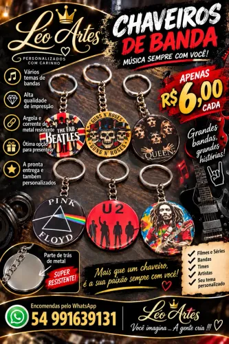Botons Chaveiros e Imas de geladeira Personalizados