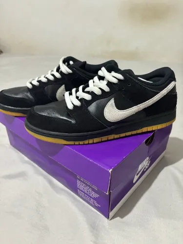 Nike SB Dunk Low Pro Preto Branco Original Maze Tam 41 Estado de Novo