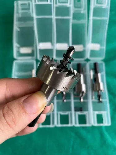 Kit Serra Copo Fura Metal/Aço - 5 Peças