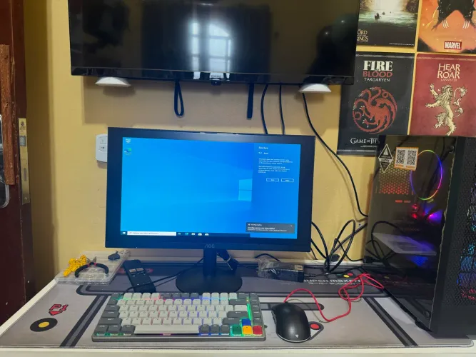 Pc completo Intel i7 16gb nvme fone mouse e teclado