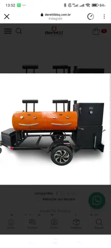Pit Smoker (DEFUMADOR DE CARNE) com PARRILHA