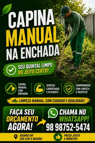 Capina de Quintal Residencial Pequenos