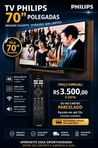 Tv Philips 70 Polegadas 4k